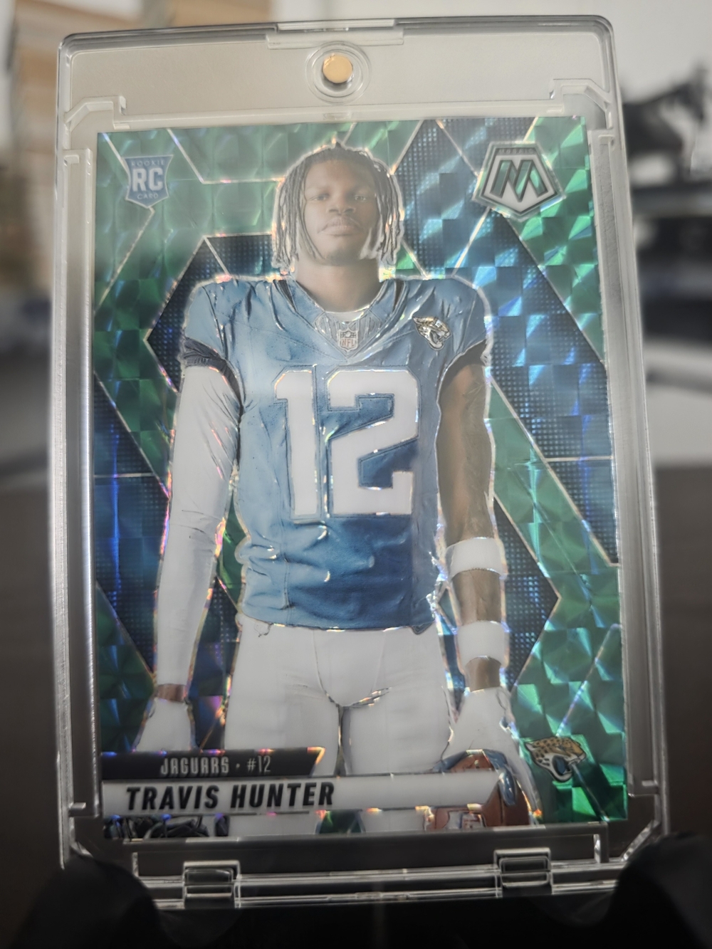 Panini Mosaic Rookie Travis Hunter Card - Teal/Blue Accents
